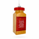 Curry Powder Spice Jar Glass Christmas Ornament