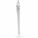 Clear Twisted Glass Icicle Winter Christmas Ornament