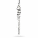 Clear Twisted Glass Icicle Winter Christmas Ornament