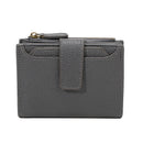 Functional Coin Purse With A Ring-bound Leather Wallet For Women