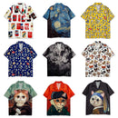 Vintage Style Retro Cartoon Printed Shirt