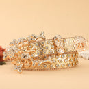 Diamond Inlaid Skull Rhinestone Belt