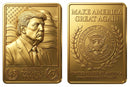 President Trump (45/47) 3D Gold Trading Card
