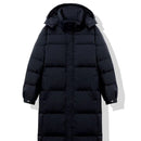 Mid-length Couple Men's And Women's Winter Down Hooded Jacket