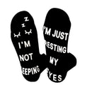 Creative Foot Letter Non-slip Knee-high Sports Socks