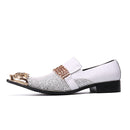 British Pointed Inner Height Increasing Leather Shoes