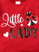 Children's Cartoon Top and Pants Set