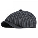 Spring Autumn Washed Denim Octagonal Beret