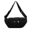 Solid-color Down Cotton Chest Bag Niche-design Shoulder And Crossbody Versatile And Easy To Match
