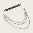 Fashionable And Versatile Double-layer Metal Belt Chain