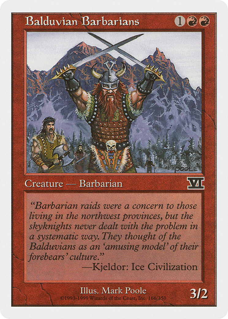 Balduvian Barbarians (6ED-166) - Classic Sixth Edition