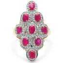 1.98 Carat Genuine Ruby .925 Sterling Silver Ring