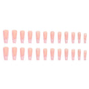 Heart Stripe Fake Nails