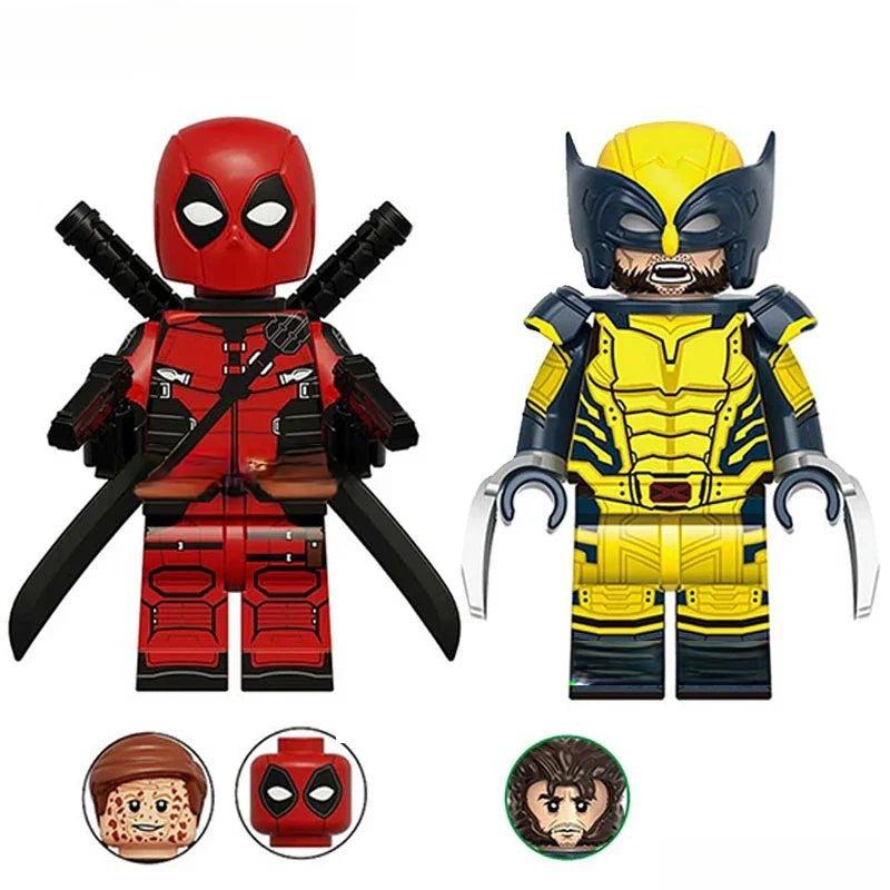 Deadpool  & Wolverine SET OF 2 Marvel MCU Lego Minifigures Custom Toys 2
