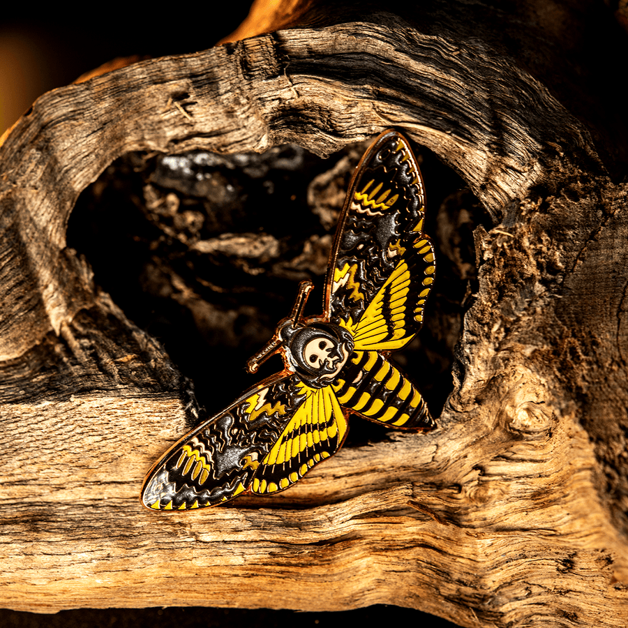 Death's Head Hawkmoth Enamel Pin