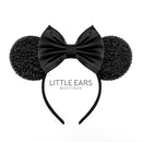 Deep Black  Sparkle Mickey Ears