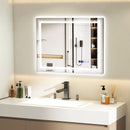 Defogging LED Bathroom Mirror with Memory Function and Anti-Fog