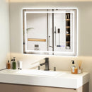 Defogging LED Bathroom Mirror with Memory Function and Anti-Fog