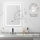 Defogging LED Bathroom Mirror with Memory Function and Anti-Fog