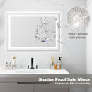 Defogging LED Bathroom Mirror with Memory Function and Anti-Fog