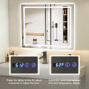 Defogging LED Bathroom Mirror with Memory Function and Anti-Fog