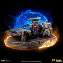 Iron Studios Back to the Future DeLorean Full Set 1:10 Scale Statue