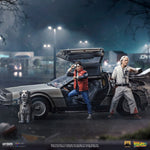 Iron Studios Back to the Future DeLorean Full Set 1:10 Scale Statue