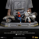 Iron Studios Back to the Future DeLorean Full Set 1:10 Scale Statue