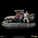 Iron Studios Back to the Future DeLorean Full Set 1:10 Scale Statue