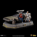 Iron Studios Back to the Future DeLorean Full Set 1:10 Scale Statue