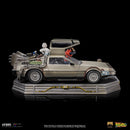 Iron Studios Back to the Future DeLorean Full Set 1:10 Scale Statue