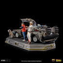 Iron Studios Back to the Future DeLorean Full Set 1:10 Scale Statue