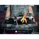 Iron Studios Back to the Future Part II DeLorean (Full Deluxe Version including Marty McFly and Doc Brown) 1:10 Scale Statues