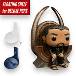 DELUXE size Floating Figure Shelves for POP! DELUXE Vinyl figures | Wall Stand Display Shelves for LARGE pops 6-inch or Deluxe
