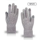 Cold-proof Woolen Knitted Driving Gloves for Men