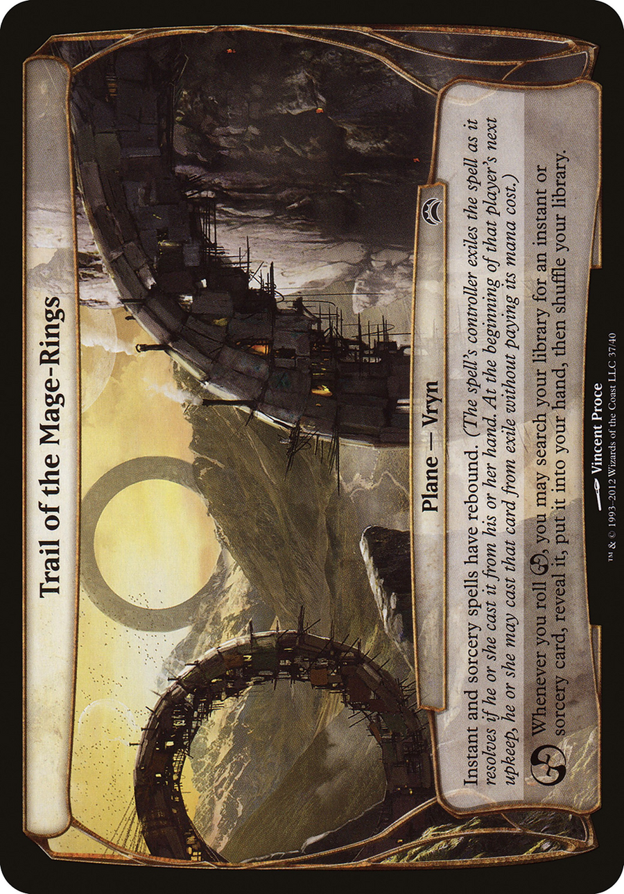 Trail of the Mage-Rings (OVER-037) - Planechase 2012 Planes