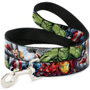 Dog Leash - Marvel Avengers 4-Superhero Poses CLOSE-UP