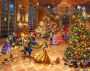 Disney Beauty and the Beast: Christmas Celebration Thomas Kinkade Framed Art Print