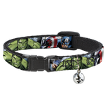 MARVEL AVENGERS Cat Collar Breakaway - Marvel Avengers Superheroes CLOSE-UP