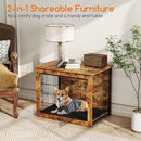 Dog Crate Furniture with Cushion and Double Doors for Small/Medium Dogs
