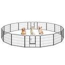 16 Panel 24/32/40 Inches Height Dog Playpen with Lock and Large Door