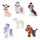 Elegant Bejeweled Poodle Blown Glass Christmas Ornament