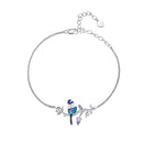 925 Sterling Silver Enamel Bracelet with Pavé Setting CZ