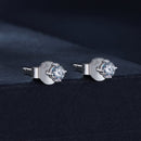 S925 Sterling Silver 3mm Moissanite Earrings for Women