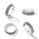 925 Oxidized Silver 0.5cm Ring