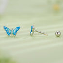 925 Sterling Silver Earrings with Enamel and CZ for Women