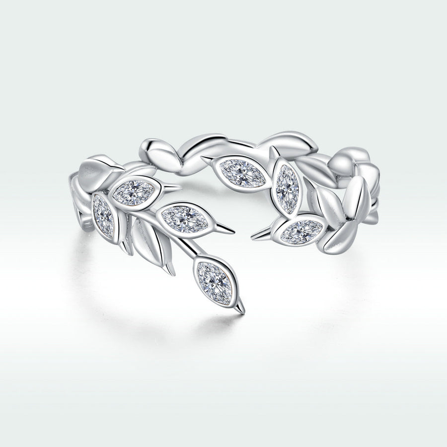 S925 Sterling Silver Ring with Pavé Setting and CZ