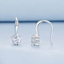 925 Sterling Silver Earrings with Pave Setting CZ 12*5mm for Women