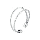 925 Sterling Silver & White Gold Plated Ring for Women - Stylish Width 2.3-6.3mm