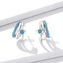 925 Sterling Silver High Quality Turquoise Earrings